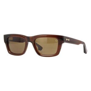 New AKONI Libra Brown Rectangle AKS-110 B Sunglasses Women